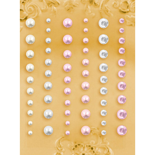 Prima - E Line - Self Adhesive Pearls and Crystals - Bling - Assortment 7