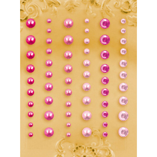 Prima - E Line - Self Adhesive Pearls and Crystals - Bling - Assortment 8