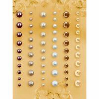 Prima - E Line - Self Adhesive Pearls and Crystals - Bling - Assortment 12