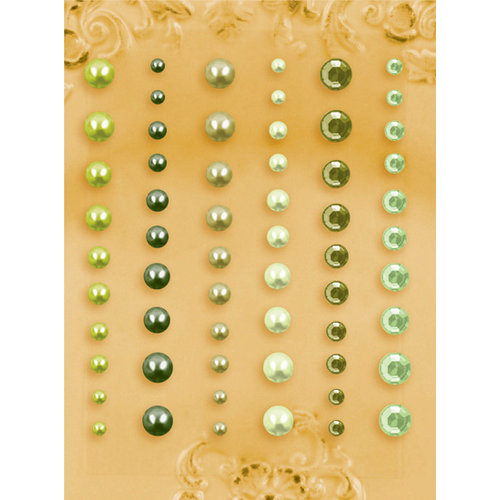 Prima - E Line - Self Adhesive Pearls and Crystals - Bling - Assortment 14