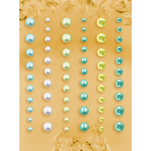 Prima - E Line - Self Adhesive Pearls and Crystals - Bling - Assortment 15