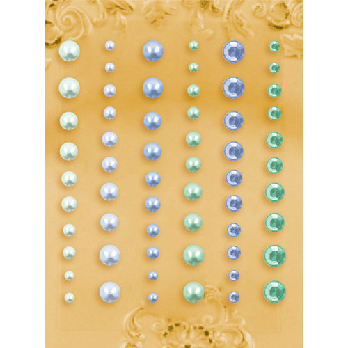 Prima - E Line - Self Adhesive Pearls and Crystals - Bling - Assortment 16