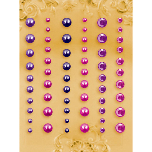 Prima - E Line - Self Adhesive Pearls and Crystals - Bling - Assortment 19
