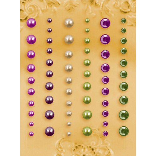 Prima - E Line - Self Adhesive Pearls and Crystals - Bling - Assortment 28