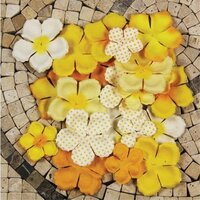 Prima - E Line - Flower Embellishments - Yellow Mix 1, CLEARANCE