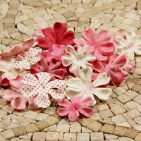 Prima - E Line - Flower Embellishments - Pink Mix 4