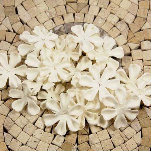 Prima - E Line - Flower Embellishments - White Mix 4, CLEARANCE
