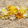 Prima - E Line - Flower Embellishments - Yellow Mix 4, CLEARANCE