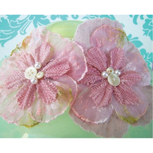 Prima - Bonnet Blooms Collection - Flowers - Pinkie