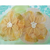 Prima - Bonnet Blooms Collection - Flowers - Canary