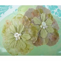 Prima - Bonnet Blooms Collection - Flowers - Kiwi, CLEARANCE