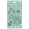 Prima - Say It In Studs Collection - Self Adhesive Jewel Art - Bling - Robot 2 - Silver, CLEARANCE