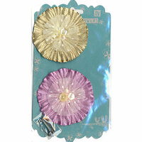 Prima - Bonnet Blooms Collection - Leather Flowers - Petunia, CLEARANCE