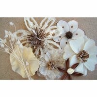 Prima - Wildwood Collection - Wood and Mulberry Flowers - Mushroom