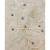Prima - Say It In Pearls Collection - Self Adhesive Jewel Art - Bling - Corner - Cream