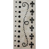 Prima - Say It In Pearls Collection - Self Adhesive Jewel Art - Bling - Border Strips - Black, BRAND NEW