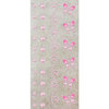 Prima - Say It In Pearls Collection - Self Adhesive Jewel Art - Bling - Border Strips - Pink, BRAND NEW
