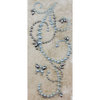 Prima - Say It In Pearls Collection - Self Adhesive Jewel Art - Bling - Butterfly Swirls - Blue
