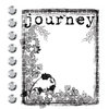 Prima - Clear Acrylic Stamps and Self Adhesive Jewels - Journey