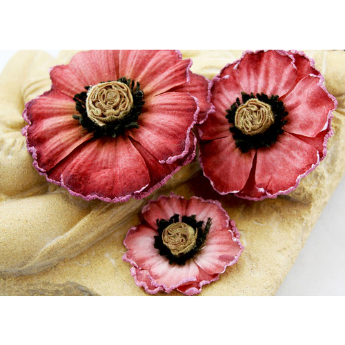 Prima - Parlor Petals Collection - Flower Embellishments - Dusty Rose