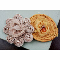Prima - Romani Rose Collection - Flower Embellishments - Pheasant, BRAND NEW