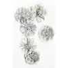 Prima - Tiffany Petals Collection - Flower Embellishments - Multi Platinum