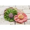Prima - Pas De Chat Collection - Flower Embellishments - Peachtree