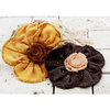 Prima - Pas De Chat Collection - Flower Embellishments - Warm Brown
