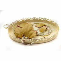 Prima - Heirloom Collection - Mulberry Paper Leaves - Gold Dust