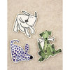Prima - Art Stitched Charms Collection - Mulberry Embellishments - Dogs