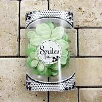 Prima - Sprites 3 Brights Collection - Assorted Flowers - Green, CLEARANCE
