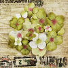 Prima - Painterly Petals Collection - Flower Embellishment Bag - Hydrangeas - Olive, BRAND NEW