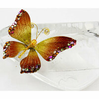 Prima - Bejeweled Butterflies Collection - Orange Butterfly, BRAND NEW
