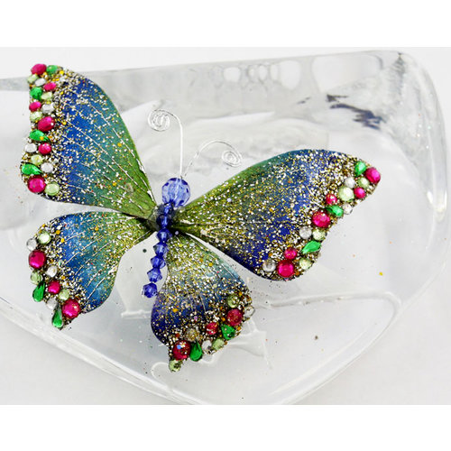 Prima - Bejeweled Butterflies Collection - Blue Butterfly