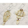 Prima - Holiday Lights Collection - Christmas - Scrapbook Ornaments - Pearl White, CLEARANCE