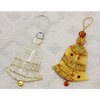 Prima - Holiday Lights Collection - Christmas - Scrapbook Ornaments - Iced Gold, CLEARANCE