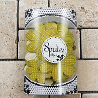 Prima - Sprites 3 Antique Collection - Assorted Flowers - Yellow Green, CLEARANCE