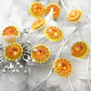 Prima - Sultan Collection - Bling - Flower Center Embellishments - Yellow, CLEARANCE