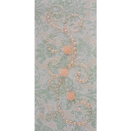 Prima - Say It In Pearls Collection - Self Adhesive Jewel Art - Bling - Fairy Magic with Flowers - Light Pink
