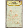 Prima - Say It In Pearls Collection - Self Adhesive Jewel Art - Bling - Flourish Corner with Roses - Pink, CLEARANCE