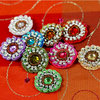 Prima - Dynasty Collection - Bling - Flower Center Embellishments - Assorted