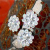 Prima - Monarch Collection - Bling - Flower Center Embellishments - Diamond, CLEARANCE
