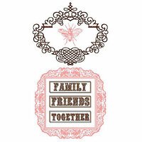 Prima - Clear Acrylic Stamps and Self Adhesive Jewels - Fontologie 3