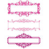 Prima - Clear Acrylic Stamps and Self Adhesive Jewels - Ornamentari