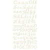 Prima - Shabby Chic Collection - Gem Alphabet Stickers - Cream, CLEARANCE