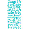 Prima - Watercolor Rainbow Collection - Gem Alphabet Stickers - Blue, CLEARANCE