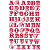 Prima - Strawberry Kisses Collection - Jelly Alphabet Stickers - Red, CLEARANCE