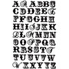 Prima - Pastiche Collection - Jelly Alphabet Stickers - Black, CLEARANCE