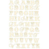 Prima - Shabby Chic Collection - Jelly Alphabet Stickers - Cream, CLEARANCE