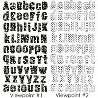 Prima - 3 Dimensional Alphabet Stickers - Black and White, CLEARANCE